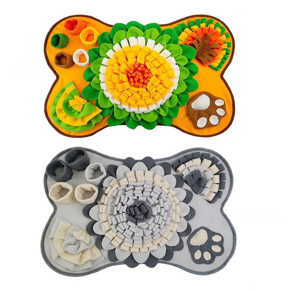 Bone Shaped Pet Sniffing Training Mat