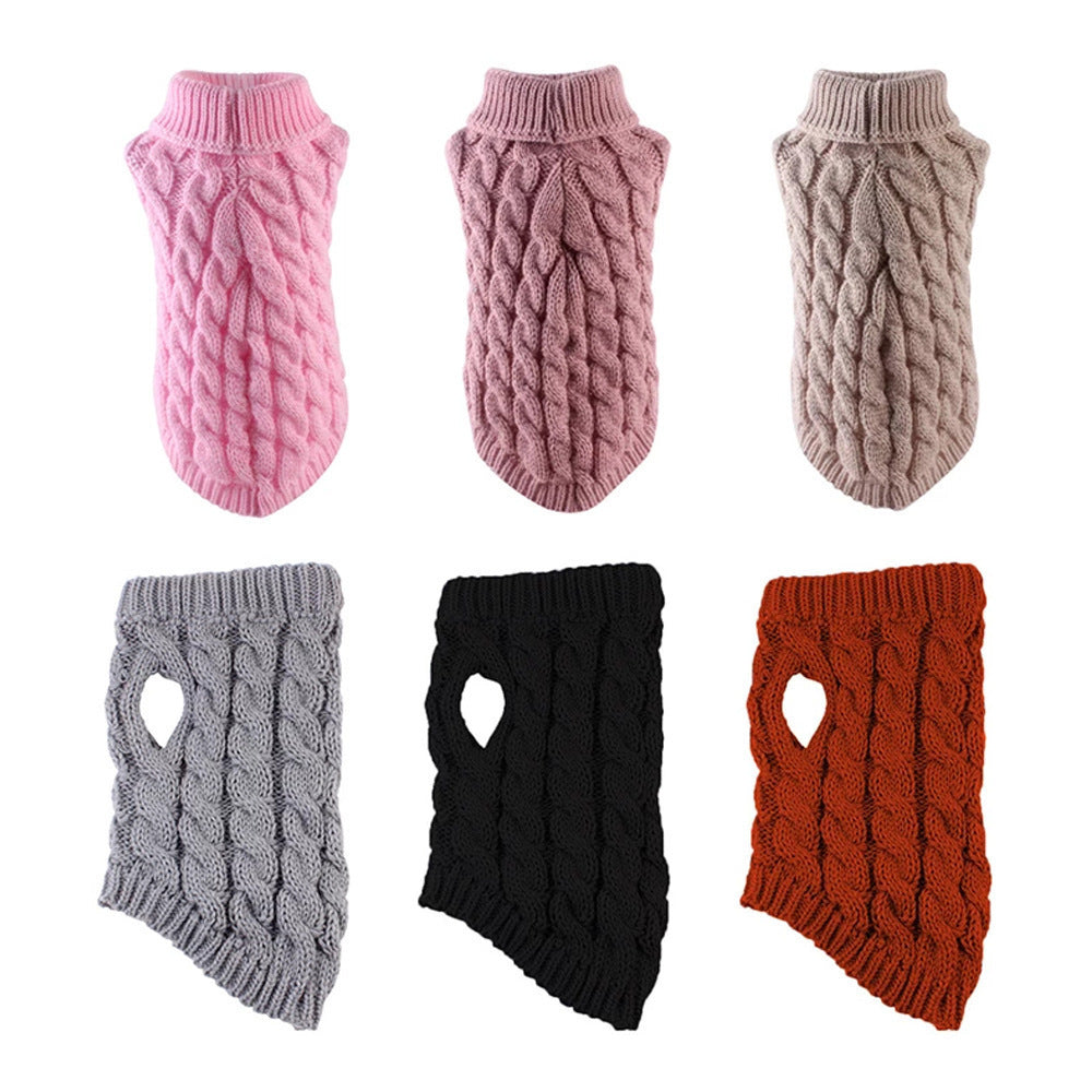 Pet Cable Knit Sweater