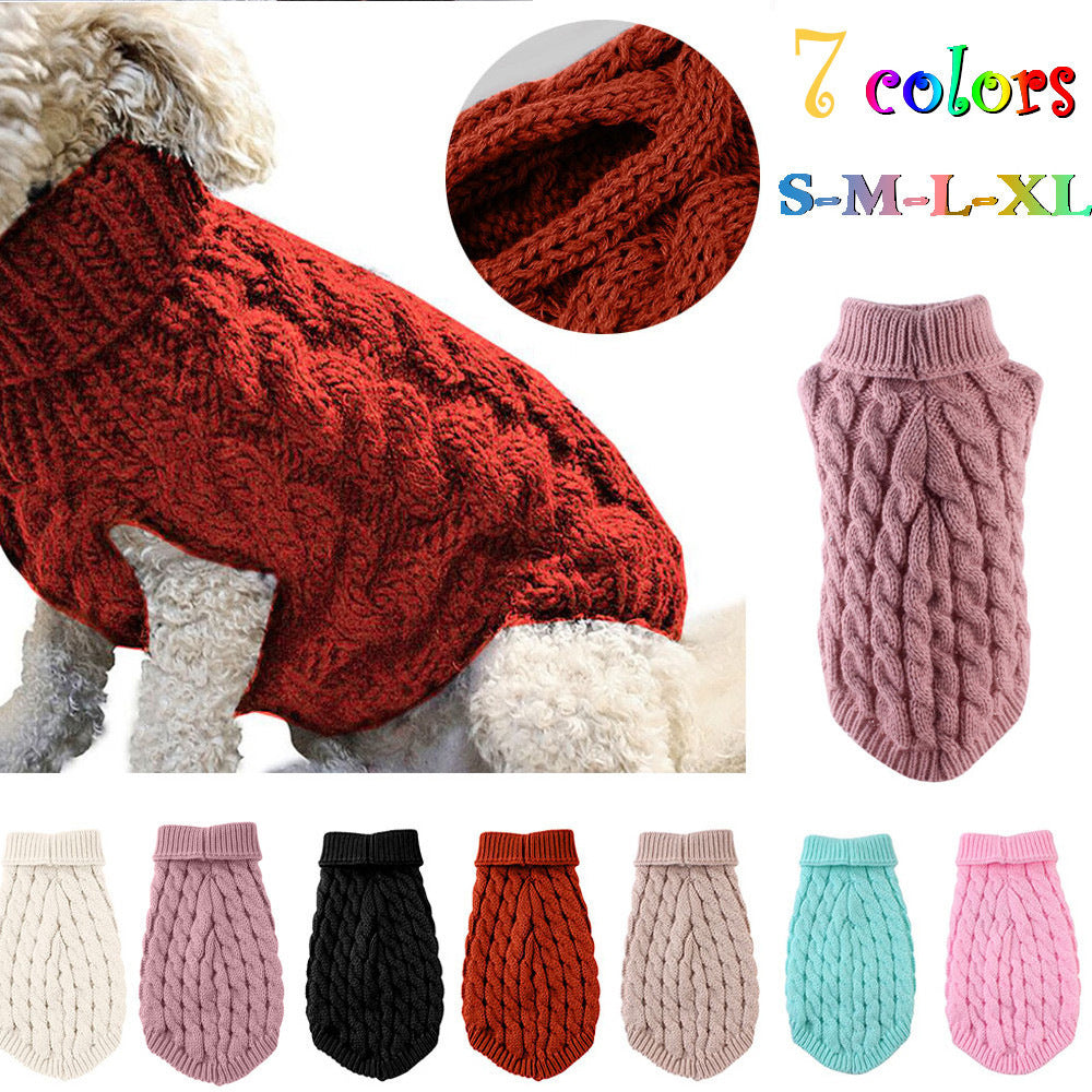 Pet Cable Knit Sweater