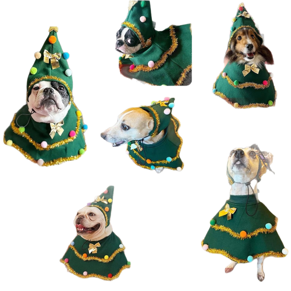 Dog Christmas Costume Puppy Cloak Clothes